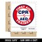 First Aid AED CPR Trained Waterproof Vinyl Phone Tablet Laptop Water Bottle Sticker Set - 5 Pack